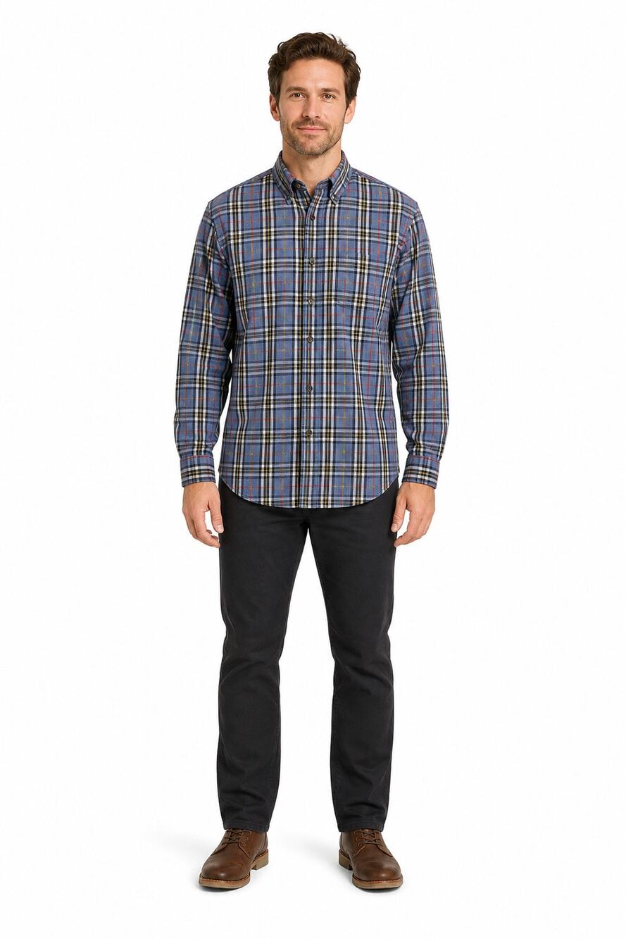 Ll bean classic flannel men's size medium plaid warm winter